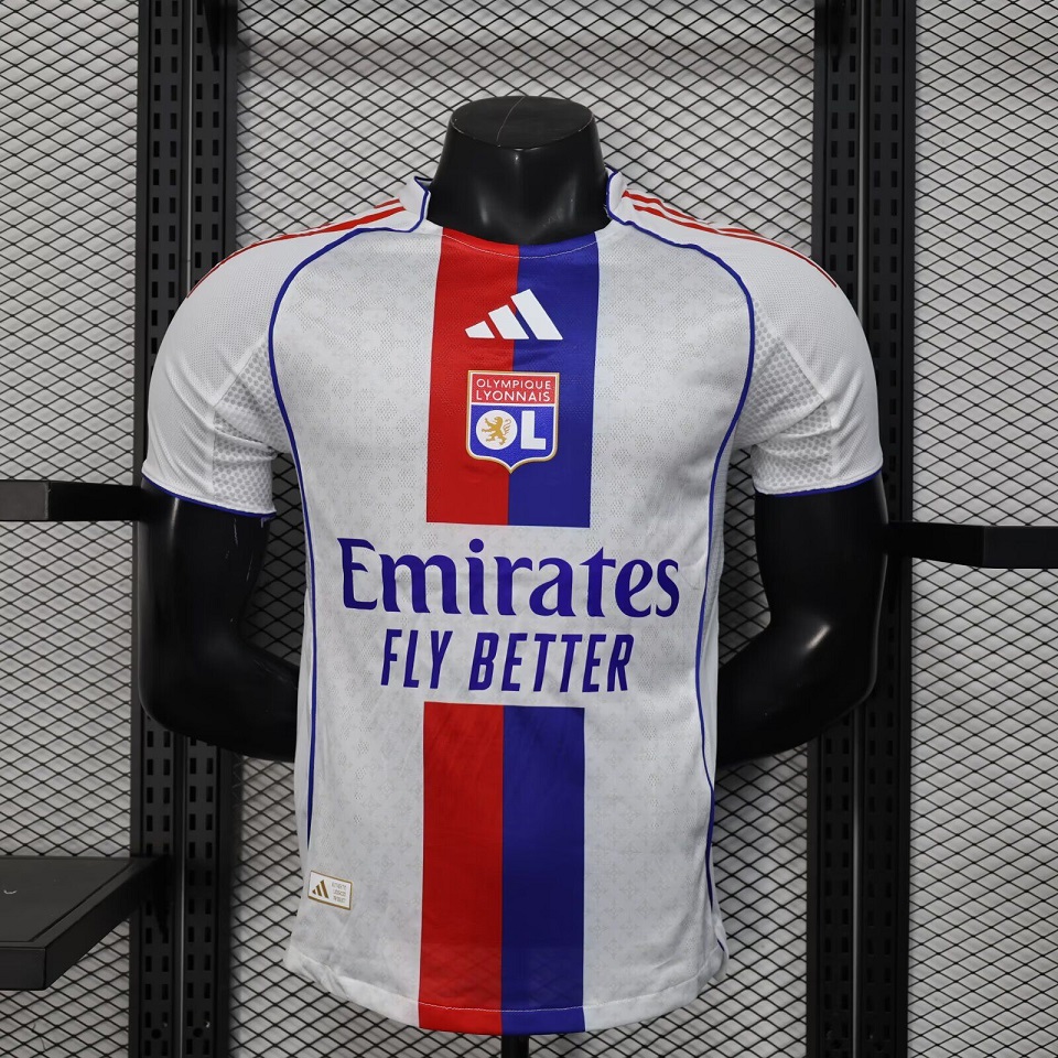 AAA Quality Lyon 25/26 Home Soccer Jersey(Player)